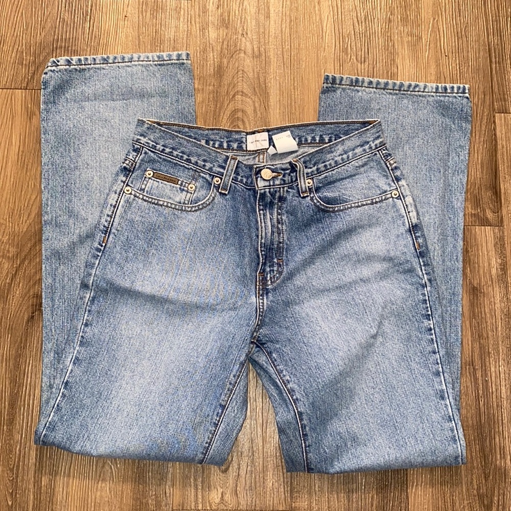 Calvin Klein highrise sand blast boot cut jean